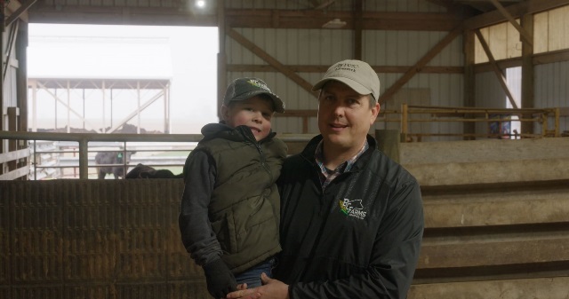 Brent Clark and son