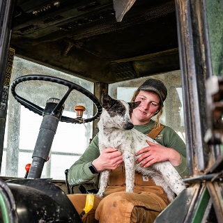 Innovative dairy farmer modernizing a family farming operation